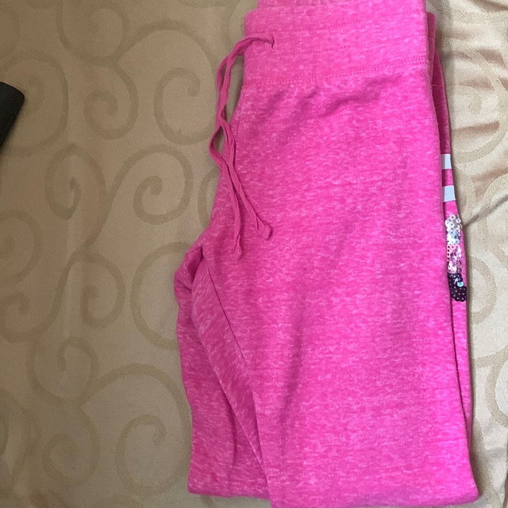 Pink justice sweatpants